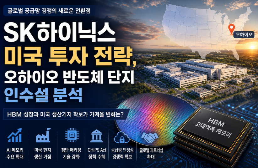 SK하이닉스 미국 투자 전략과 인텔 오하이오 반도체 단지 분석