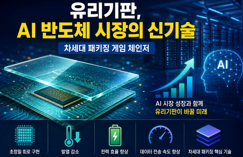 유리기판 AI 반도체 첨단 패키징 기술과 데이터센터 혁신 이미지
